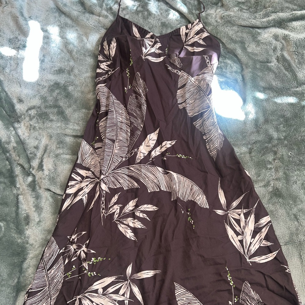 Jcrew- Tropical Leaf Print Dress